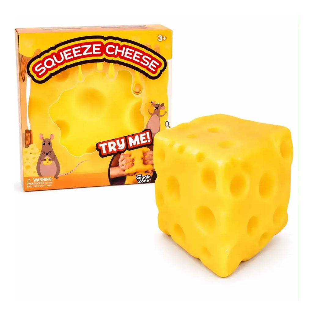 Squishy Queso Antiestres Apretable Estirable Sensorial Amarillo
